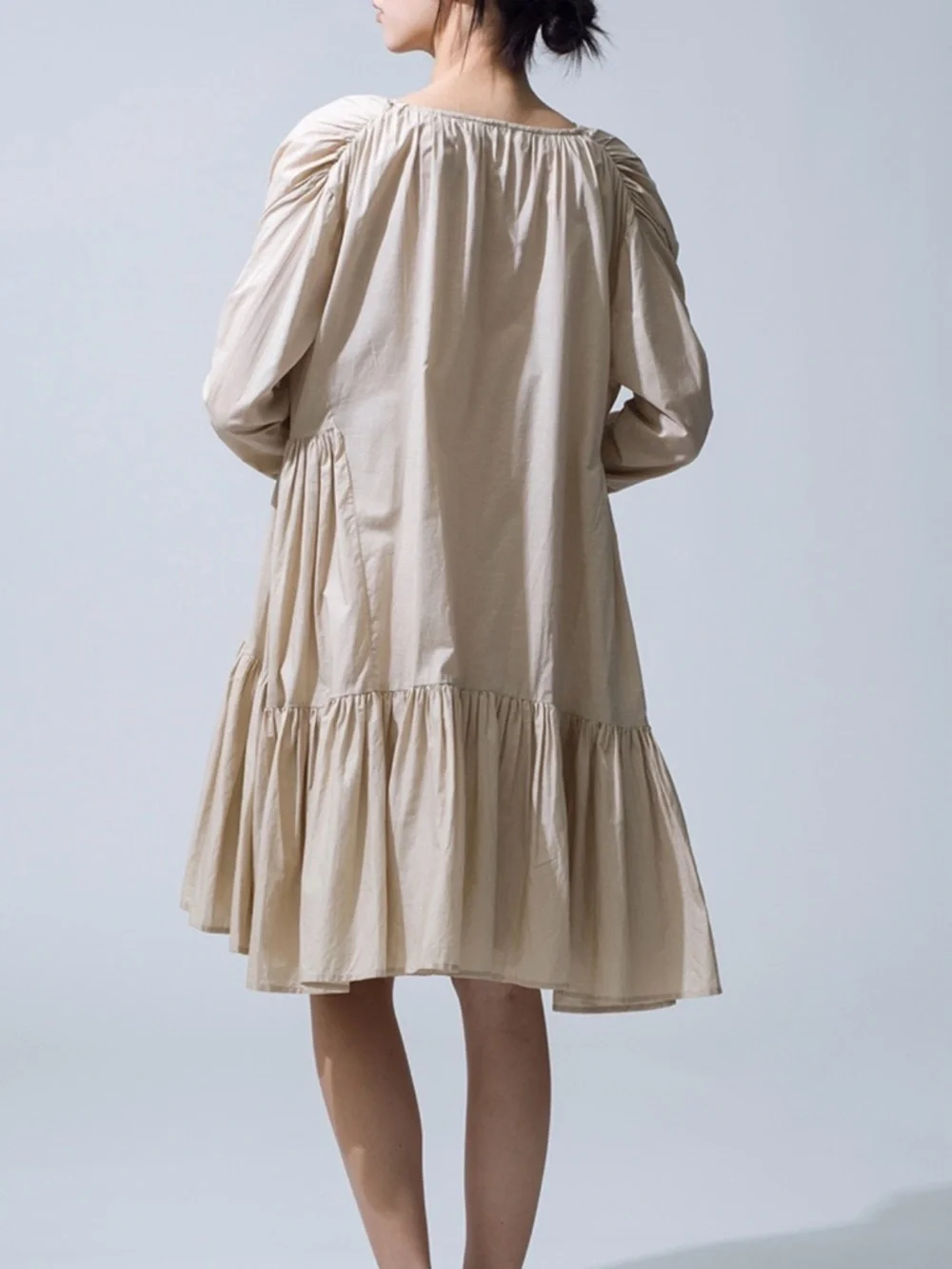RARE Merlette Martel Pleated Dress Sz L - Picture 3 of 8